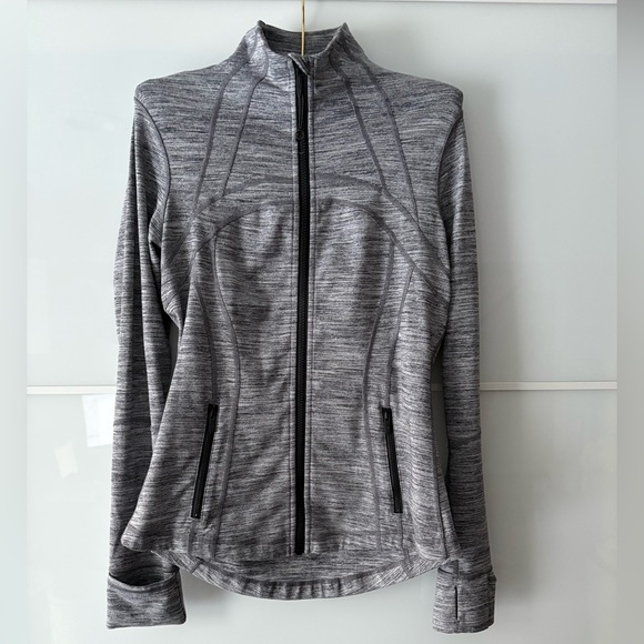 Lululemon Define Jacket size 8 Heathered Black grey rulu - Picture 3 of 3